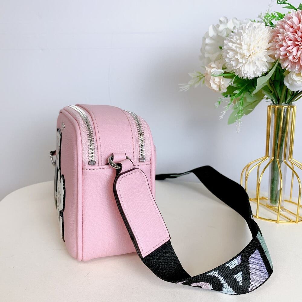 Karl Lagerfeld LH2ER9BJ MAYBELLE CAMERA CROSSBODY IN POWDER BLUSH - Picture 4 of 10
